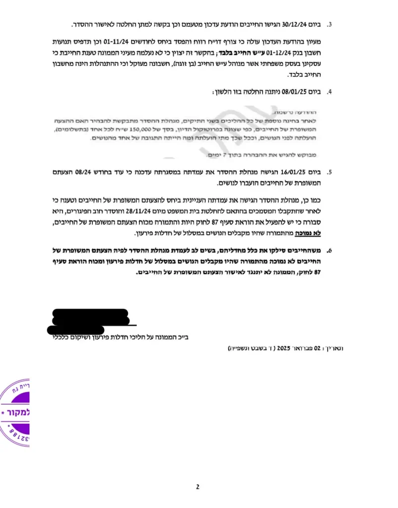הסדר חובות של 300 אלף שקל ללא חדלות פירעון