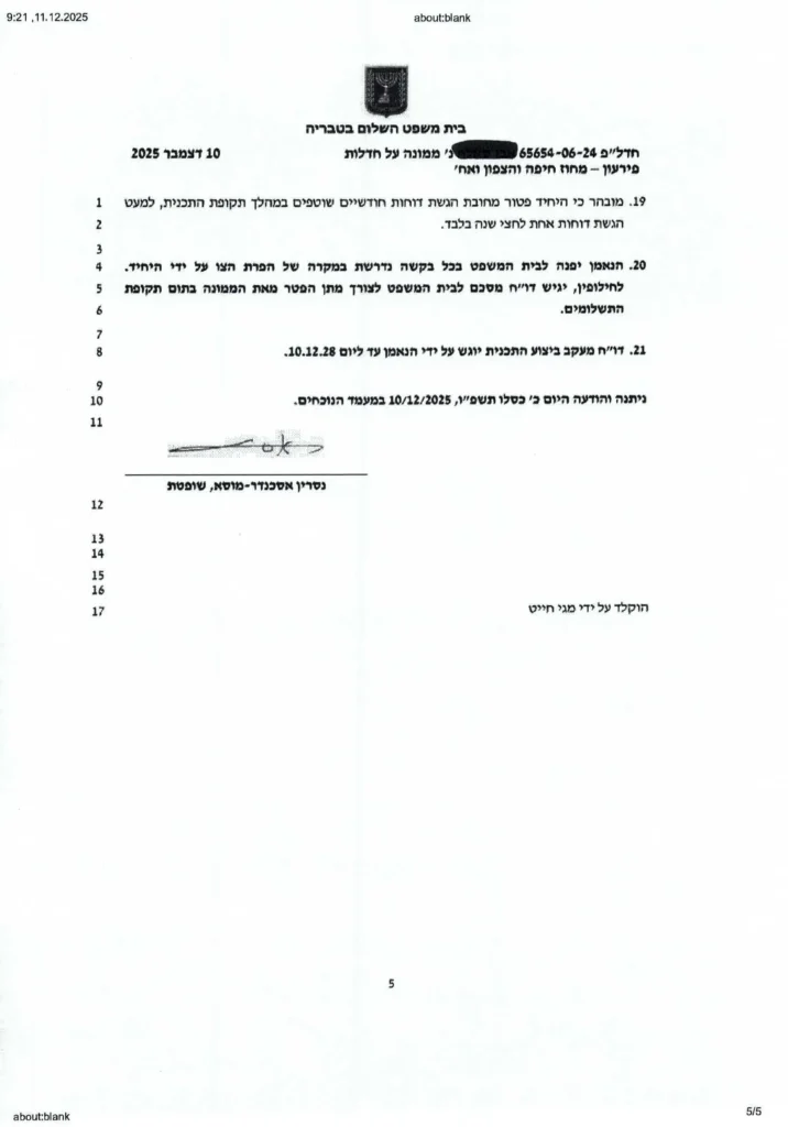 מ-733,845 ₪ ל-200,000 ₪ בלבד – הסדר עם גילום שווי זכות בנכס מסמך שני