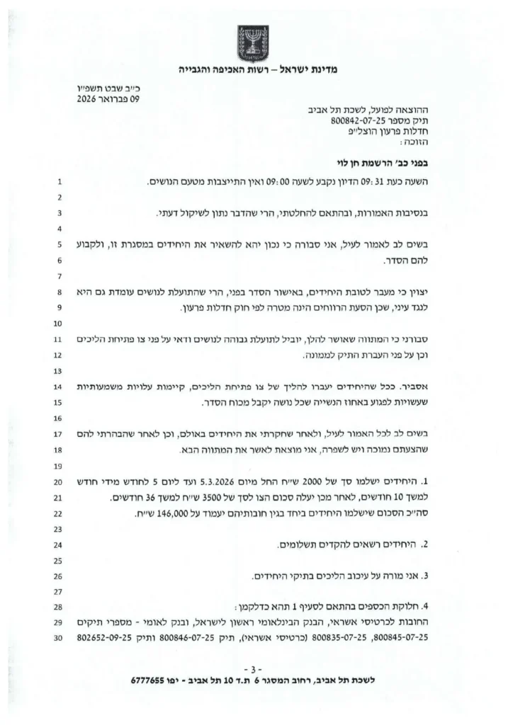 פרוטוקול 800842-07025 מס'3