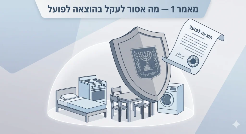 מה אסור לעקל בהוצאה לפועל