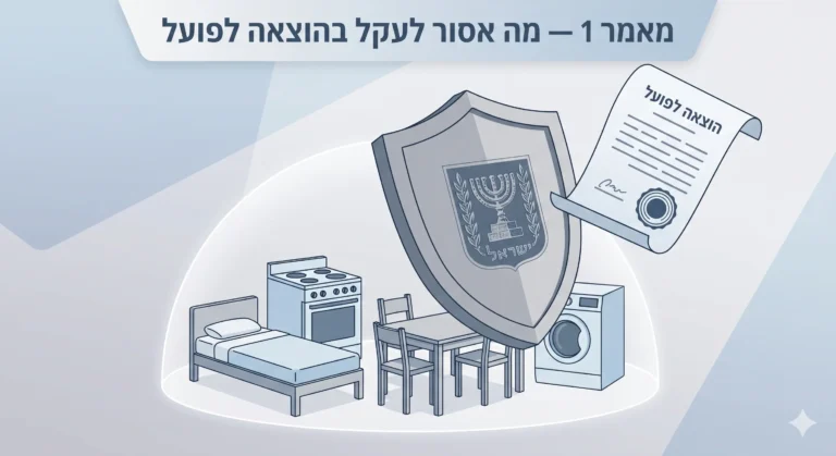 מה אסור לעקל בהוצאה לפועל
